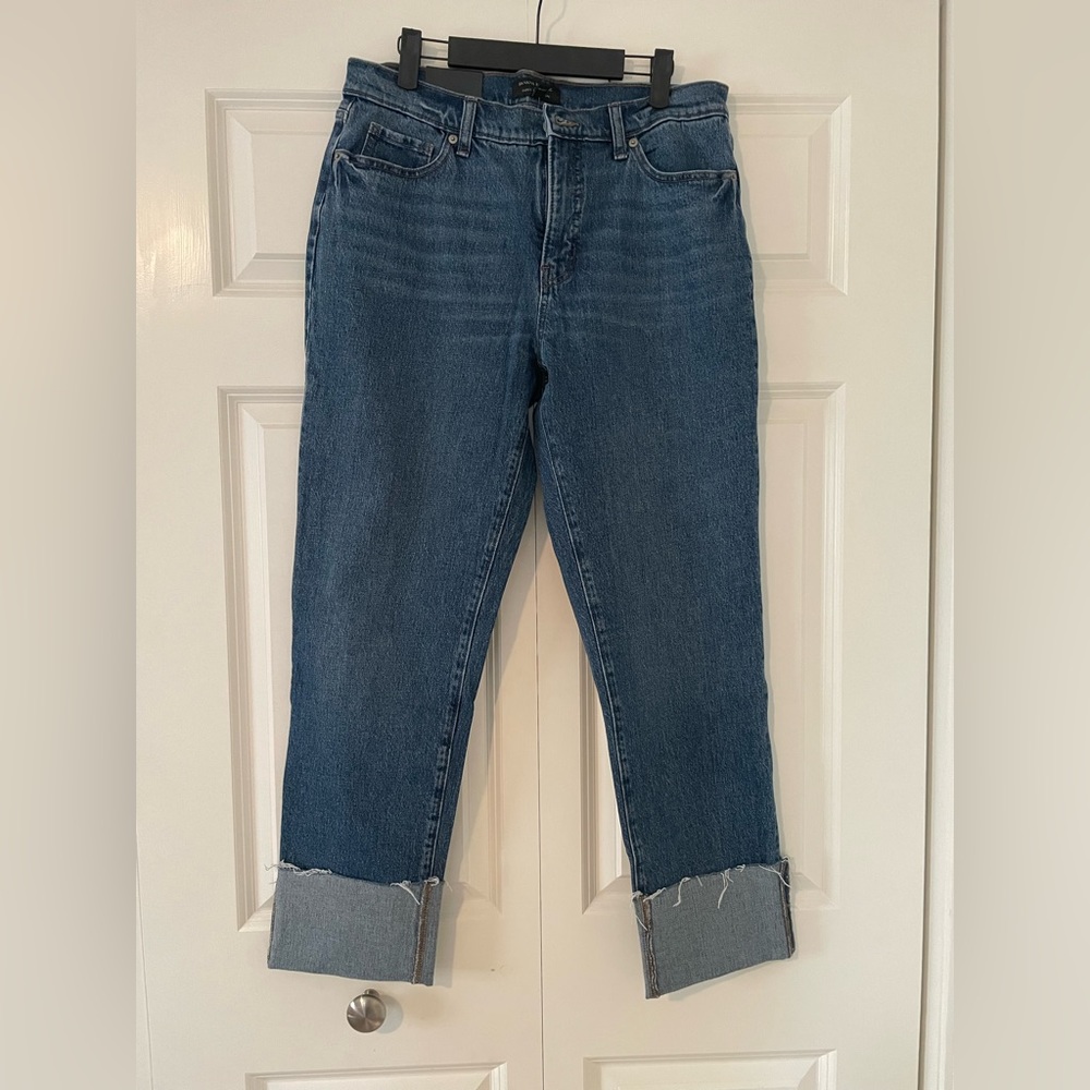 Banana Republic curvy slouch cuffed jeans